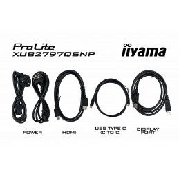 Iiyama Prolite Xub2797Qsnp-B1 Monitor Komputerowy 68,6 Cm (27") 2560 X 1440 Px Wide Quad Hd Led Czarny