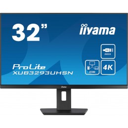Iiyama Prolite Xub3293Uhsn-B5 Monitor Komputerowy 80 Cm (31.5") 3840 X 2160 Px 4K Ultra Hd Lcd Czarny