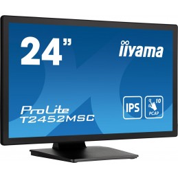 Iiyama Prolite T2452Msc-B1 Monitor Komputerowy 60,5 Cm (23.8") 1920 X 1080 Px Full Hd Lcd Ekran Dotykowy Przeznaczony Dla Wielu 