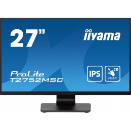 Iiyama Prolite T2752Msc-B1 Monitor Komputerowy 68,6 Cm (27") 1920 X 1080 Px Full Hd Led Ekran Dotykowy Czarny
