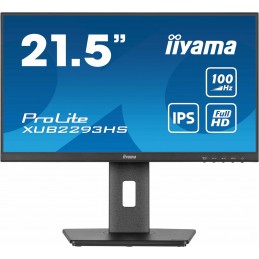 Iiyama Prolite Xub2293Hs-B6 Monitor Komputerowy 54,6 Cm (21.5") 1920 X 1080 Px Full Hd Led Czarny