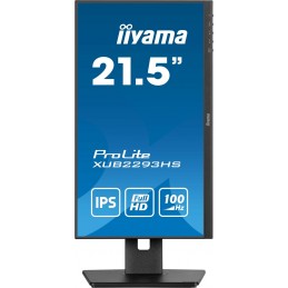 Iiyama Prolite Xub2293Hs-B6 Monitor Komputerowy 54,6 Cm (21.5") 1920 X 1080 Px Full Hd Led Czarny