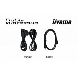 Iiyama Prolite Xub2293Hs-B6 Monitor Komputerowy 54,6 Cm (21.5") 1920 X 1080 Px Full Hd Led Czarny