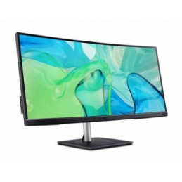Acer Cb343Cur Monitor Komputerowy 86,4 Cm (34") 3440 X 1440 Px Ultrawide Quad Hd Led Czarny, Srebrny