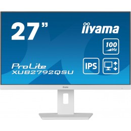 Iiyama Prolite Xub2792Qsu-W6 Monitor Komputerowy 68,6 Cm (27") 2560 X 1440 Px Wide Quad Hd Led Biały