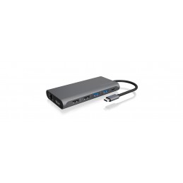 Icy Box Ib-Dk4050-Cpd Przewodowa Usb 3.2 Gen 1 (3.1 Gen 1) Type-C Antracyt