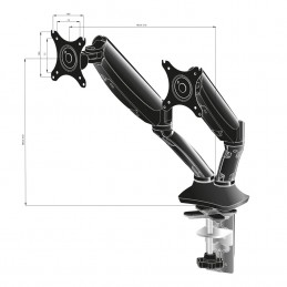 Uchwyt Biurkowy Iiyama Ds3002C-B1 - Desk Mount (Adjustable Arm)