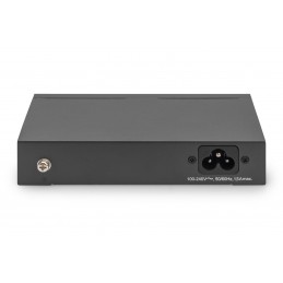 Digitus Przełącznik Gigabit Ethernet Poe, 4 Porty Poe + 1 Port Uplink, Dostępna Moc Zasilania Poe: 60 W