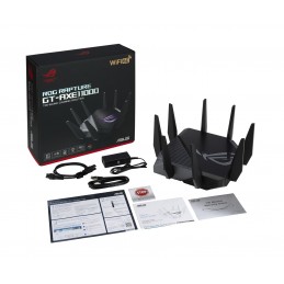 Asus Gt-Axe11000 Router Bezprzewodowy Gigabit Ethernet Trójpasmowy (2,4 Ghz / 5 Ghz / 6 Ghz) Czarny