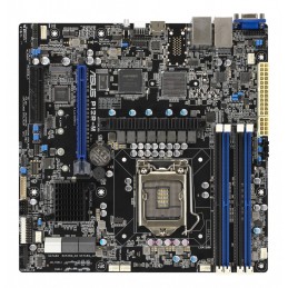Płyta Serwerowa Asus P12R-M Lga-1200,c252, 4*dimm, 1*pcie X8 Slot, 1*pcie 16 Slot, 6*sata Ports, 1*m2, 2 X Intel® I210At + 1 X M