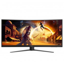 Monitor Aoc Cu34G4Z 34-Calowy, Szybkie Va, Wqhd 21:9, 240 Hz, 1 Ms, 3440 X 1440 Pikseli, 450 Cd/m2, Ilość Portów Hdmi: 2, Kolor 
