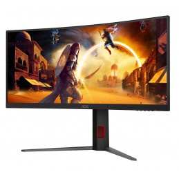 Monitor Aoc Cu34G4Z 34-Calowy, Szybkie Va, Wqhd 21:9, 240 Hz, 1 Ms, 3440 X 1440 Pikseli, 450 Cd/m2, Ilość Portów Hdmi: 2, Kolor 