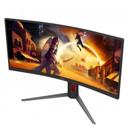 Monitor Aoc Cu34G4Z 34-Calowy, Szybkie Va, Wqhd 21:9, 240 Hz, 1 Ms, 3440 X 1440 Pikseli, 450 Cd/m2, Ilość Portów Hdmi: 2, Kolor 
