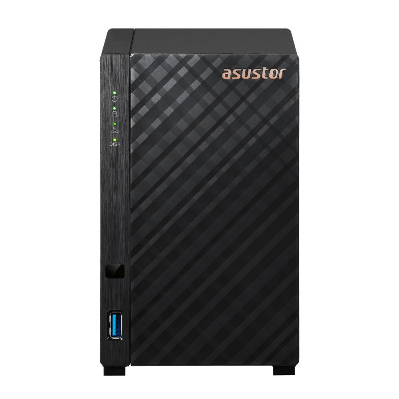 Nas Asustor As1102Tl  Tower  2X (3.5" Sata Hdd)  Realtek Rtd1619B   1Gb Ddr4, 1X 1Gbe , 1X Usb 3.2, 1X Usb 2.0