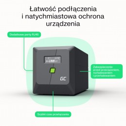 Green Cell Ups Powerproof 480W/850Va Modyfikowana Sinusoida
