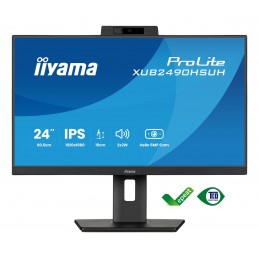Monitor Iiyama Tft Xub2490Hsuh Ips 24''//hdmi/dp/usb/webcam/hoev - Płaski Ekran - 60,5 Cm