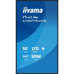 Panel Iiyama 50" 3840X2160 Uhd Va Haze 25% 500Cd/m2