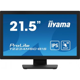 Monitor Iiyama T2234Msc-B1S 21.5Inch Pcap Bezel Free Front Speakers 10P Touch With Anti-Finger Print Coating Ips Panel 1920X1080
