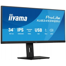 Iiyama Xub3493Wqsu-B6 34" Uw Ips-Panel 3440X1440 120Hz 21:9 400Cd/m 1000:1 1Ms