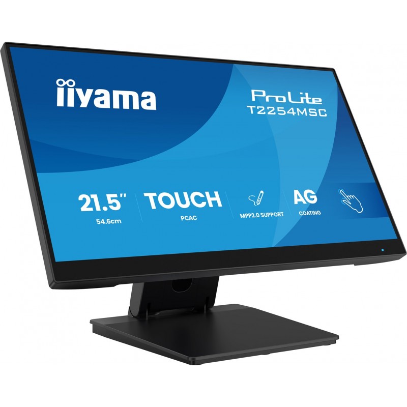 Monitor Iiyama T2254Msc-B2Ag 21,5" Optical Bonded Pcap 10P Touch Anti Glare Mpp2.0 Aktywny Rysik Obsługiwany 1920X1080
