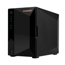 Nas Asustor As3302T V2  Tower  2X (3.5" Sata Hdd/ 2.5" Ssd)  Realtek Rtd1619B, 2Gb Ddr4, 1X 2.5Gbe, 3X Usb 3.2