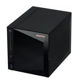 Nas Asustor As3304T V2  Tower  4X (3.5" Sata Hdd/ 2.5" Ssd)  Realtek Rtd1619B, 2Gb Ddr4, 1X 2.5Gbe, 3X Usb 3.2
