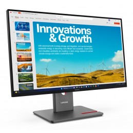 Lenovo Thinkvision P24Qd-40 Led Display 60,5 Cm (23.8") 2560 X 1440 Px Quad Hd Lcd Czarny