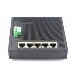 Industrial Gigabit Ethernet Flat Switch5-Port, Din Rail, Extended Temp. Range