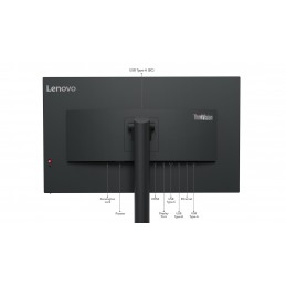 Lenovo Monitor Thinkvision 31.5" T32P-30 16:9 Panel Ips 3840 X 2160  Lift Usb Hub  Ethernet Rj45 Dp Hdmi