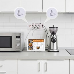 Maclean Listwa Zasilająca, Przedłużacz 6 Gniazd + 4Xusb, 110-240V Ac 50/60Hz, 2.1A Max 2500W, 1,5 M, Biała Mce389 W