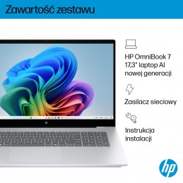 Hp Omnibook 7 17-Dc0073Cl Ultra 7 258V 17.3"fhd Touch 32Gb Ssd1Tb Bt Blkb Geforce Rtx 4050 6Gb Win11 Silver (Repack) 2Y