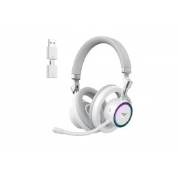 Otwarte Słuchawki Gamingowe Bezprzewodowe Havit Fuxi-H8 (Białe)