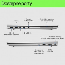 Hp Elitebook 640 G11 Ultra 5 125U 14.0"wuxga Ips 300Nits Ag 16Gb Ddr5 5600 Ssd512 Intel Arc Cam 5 Mpx 56Wh W11Pro Pike Silver Al