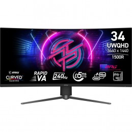 Msi Monitor 34" Mpg 346Cqrf X24 Wqhd 240Hz