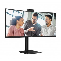 Monitor Aoc 86,3 Cm (34") Cu34E4Cw 21:09 2Xhdmi+Dp+Usb-C+Webcam Curv.