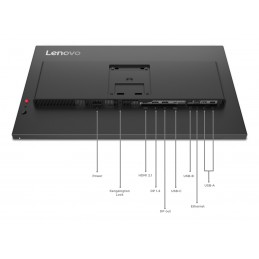 Lenovo Thinkvision P27Qd-40 Led Display 68,6 Cm (27") 2560 X 1440 Px Wide Quad Hd Czarny