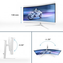 Monitor Philips 34" 34M2C5501A/00 Va 1440P 180Hz 2Xhdmi Dp 4Xusb Głośniki