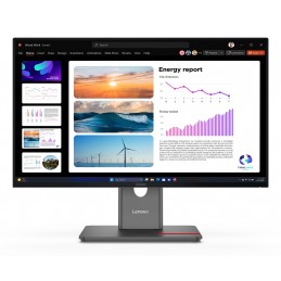 Monitor Lenovo Thinkvision P24Q-40, 23,8", Systemy Ochrony Przed Włamaniem (Ips), Proporcje 16:9, 120 Hz, 4 Ms, 2560X1440, 300 C