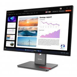 Monitor Lenovo Thinkvision P24Q-40, 23,8", Systemy Ochrony Przed Włamaniem (Ips), Proporcje 16:9, 120 Hz, 4 Ms, 2560X1440, 300 C