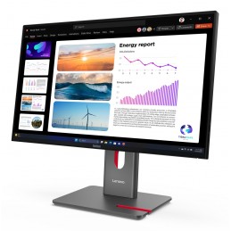 Monitor Lenovo Thinkvision P24Q-40, 23,8", Systemy Ochrony Przed Włamaniem (Ips), Proporcje 16:9, 120 Hz, 4 Ms, 2560X1440, 300 C