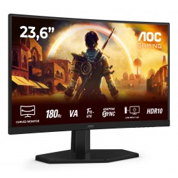 Aoc G4 C24G42E Monitor Komputerowy 59,9 Cm (23.6") 1920 X 1080 Px Full Hd Led Czarny, Czerwony