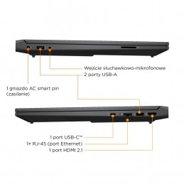 Hp Victus 15-Fb3231Nw Ryzen 7 7445Hs 15,6"fhd Ips 144Hz 300Nits Ag 16Gb Ddr5 5600 Ssd512 Rtx4050_6Gb Cam 720P 70Wh Win11 Gray 2Y