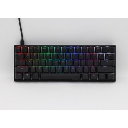 Ducky Mecha Mini klawiatura Dołączona myszka Gaming USB Angielski Czarny