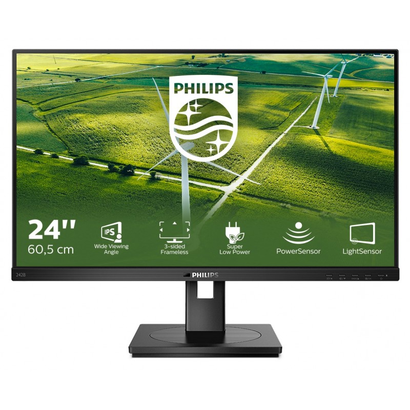 Philips 242B1G/00 monitor LED display 60,5 cm (23.8") 1920 x 1080 px Full HD Czarny