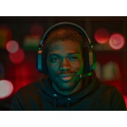 Korsarz | Zestaw słuchawkowy do gier RGB | Zobacz materiał HS80 | Łączność bezprzewodowa | Nauszne | Bezprzewodowy