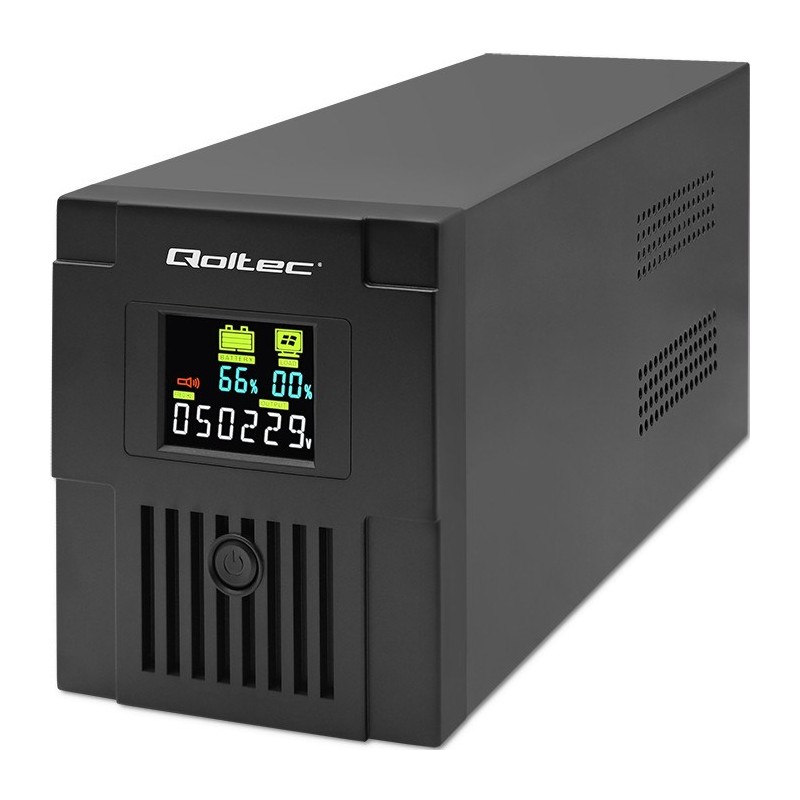 QOLTEC ZASILACZ AWARYJNY UPS LINE INTERACTIVE | MONOLITH | 1500VA | 900W | LCD | USB