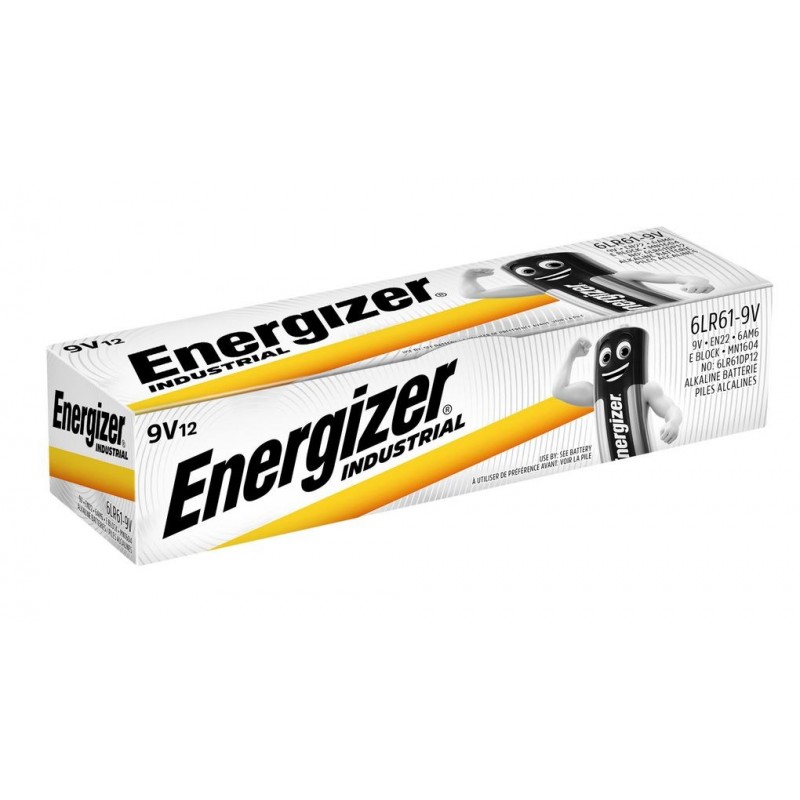 ENERGIZER BATERIE ALKALINE INDUSTRIAL PRO 6LR61 9V 12szt.