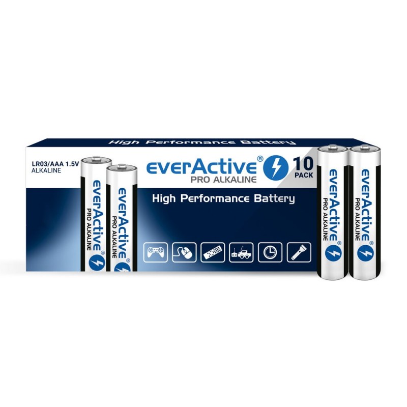 Zestaw baterii alkaliczne everActive LR0310PAK (x 10)
