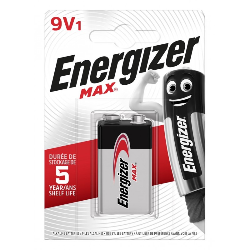 ENERGIZER BATERIA MAX 9V 6LR61. 1 szt. Opakowanie ECO
