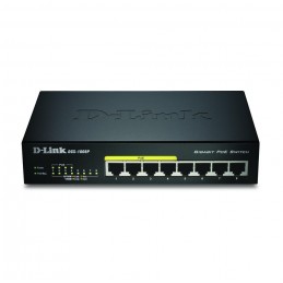8-PORT 10/100/1000 LAYER2 POE/SWITCH 802.3AF IN